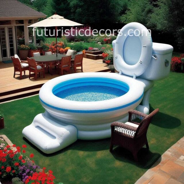 Toilet Shaped Pool