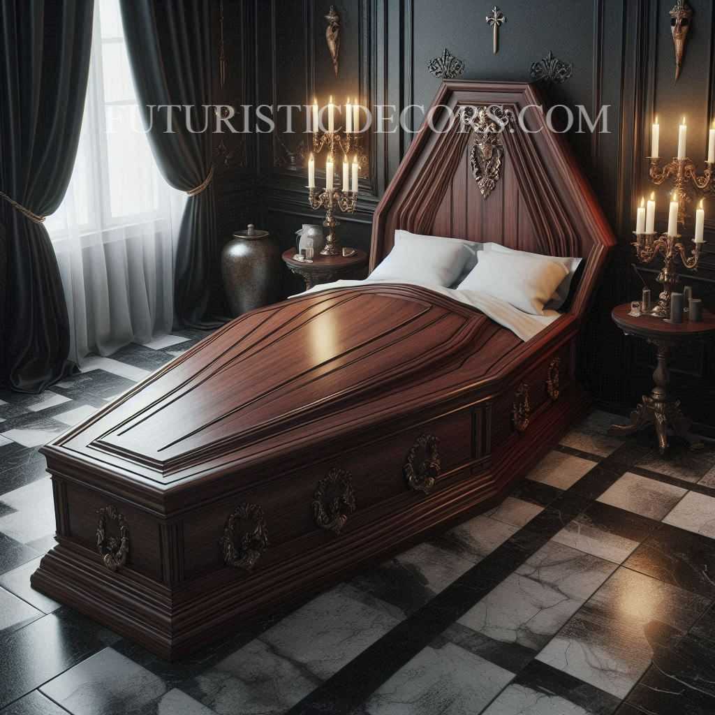 Coffin Inspired Bed