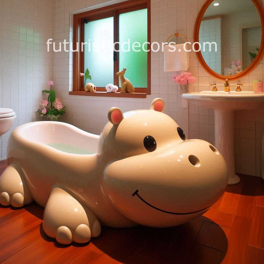 Hippo Inspired Bathtub