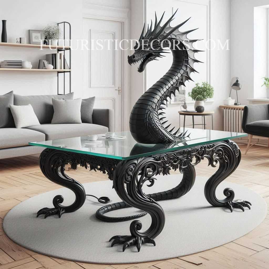 Dragon Glass Sculptural Tables