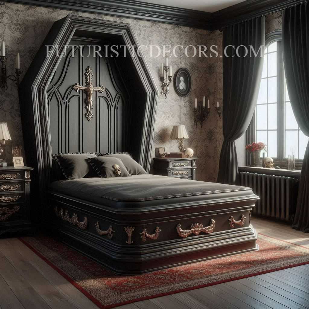 Coffin Inspired Bed