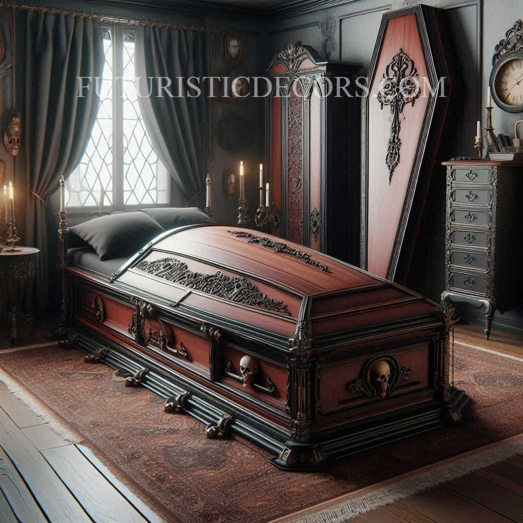 Coffin Inspired Bed