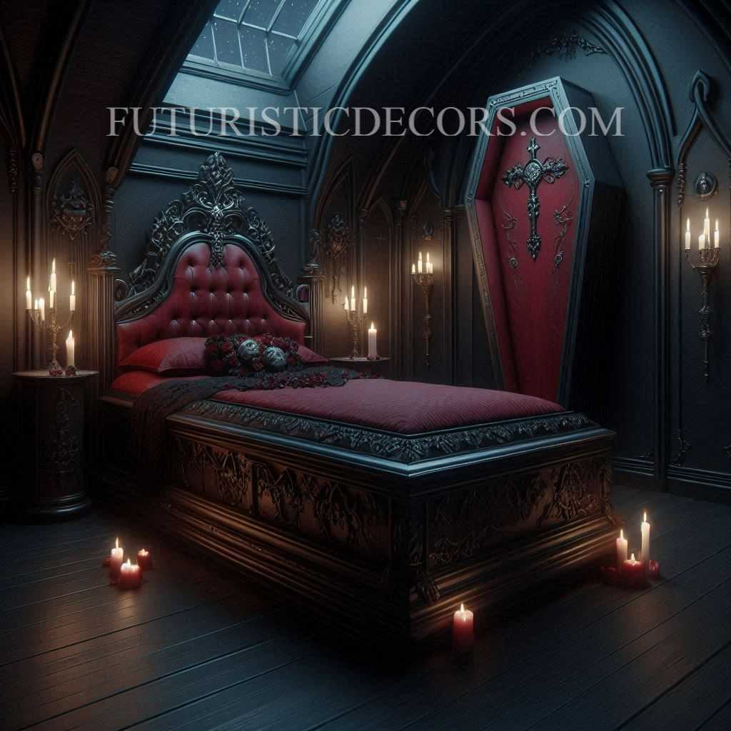 Coffin Inspired Bed