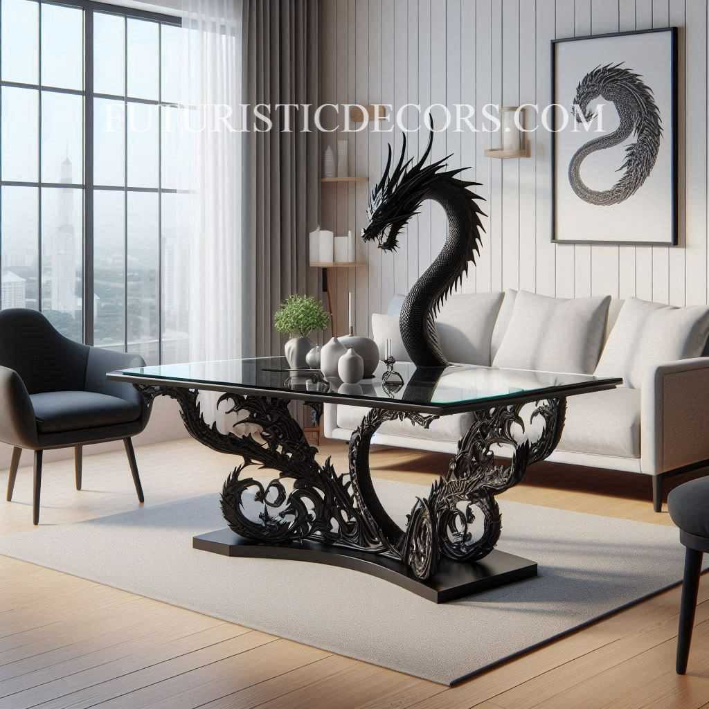 Dragon Glass Sculptural Tables