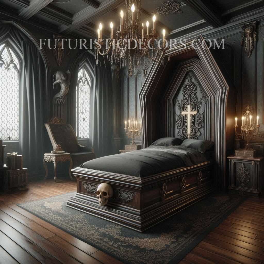 Coffin Inspired Bed