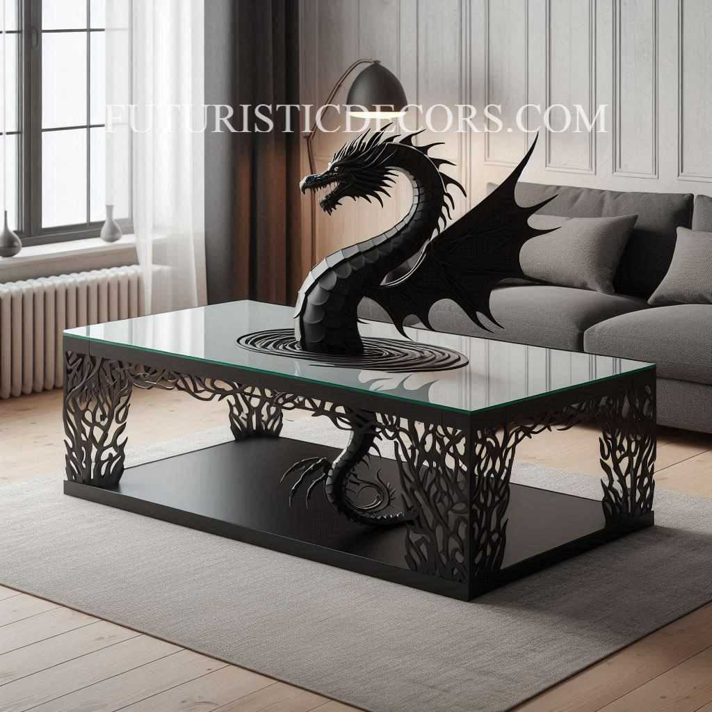 Dragon Glass Sculptural Tables