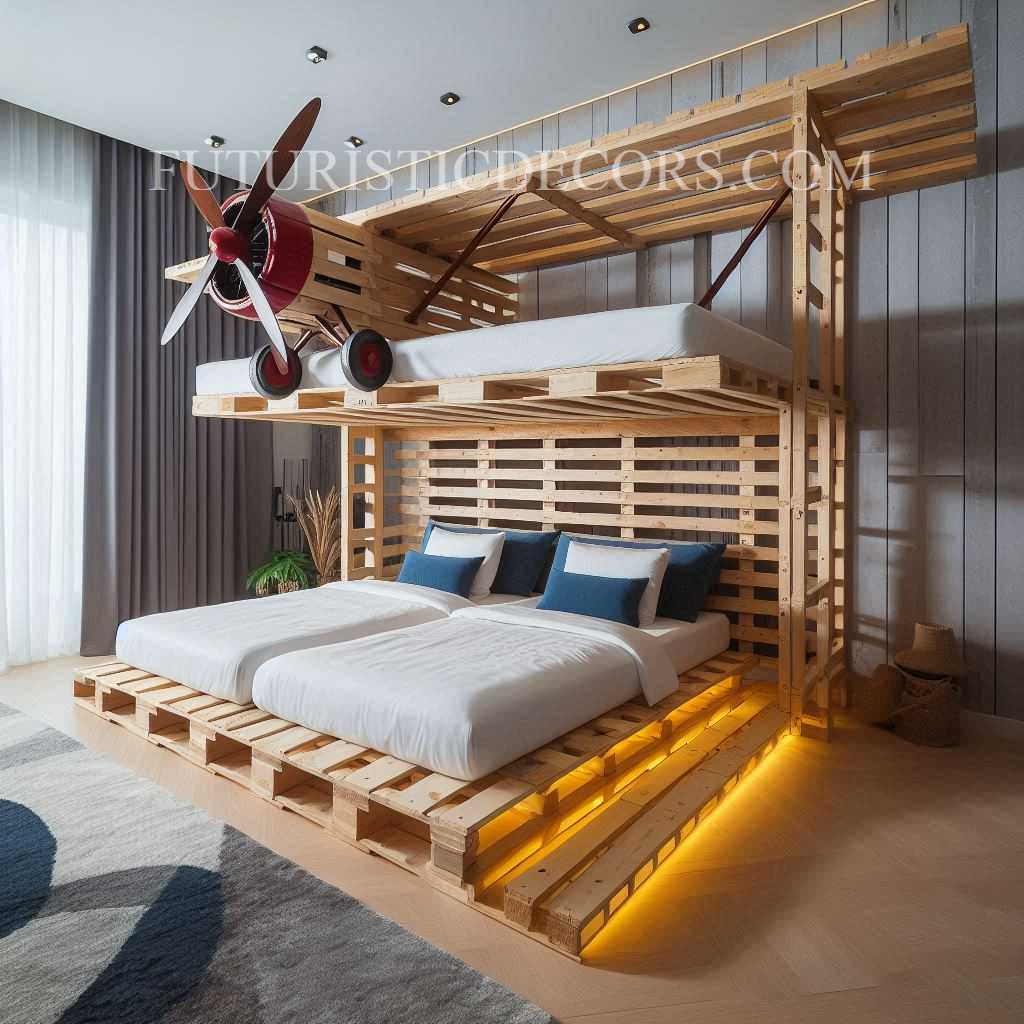 Airplane Pallet Beds