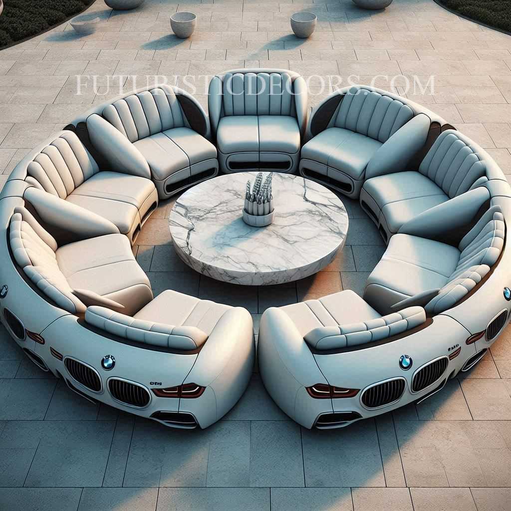 BMW Shaped Patio Sets