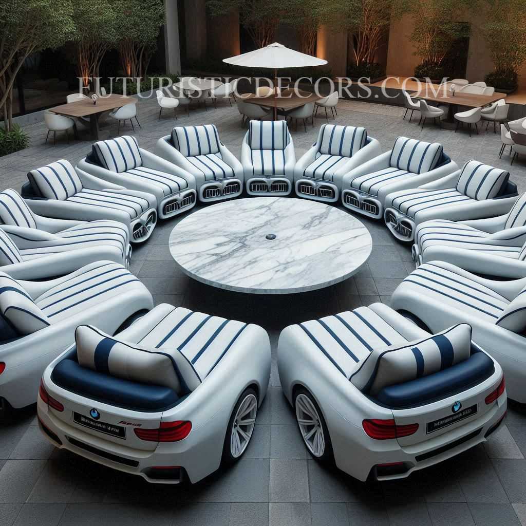 BMW Shaped Patio Sets