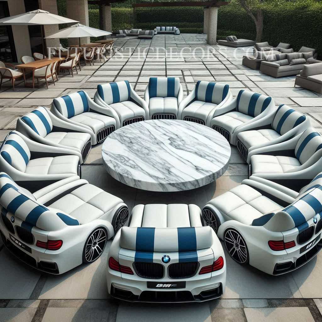 BMW Shaped Patio Sets