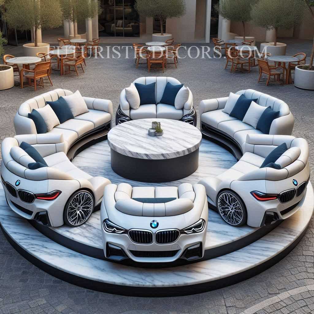 BMW Shaped Patio Sets