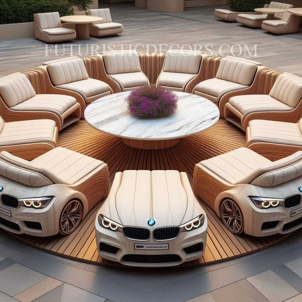 BMW Shaped Patio Sets