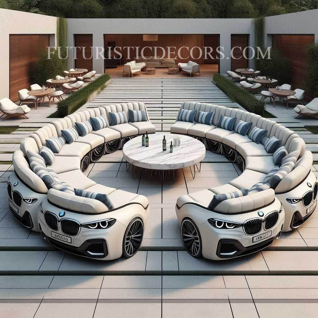 BMW Shaped Patio Sets