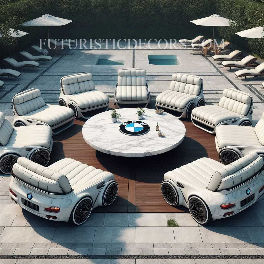 BMW Shaped Patio Sets