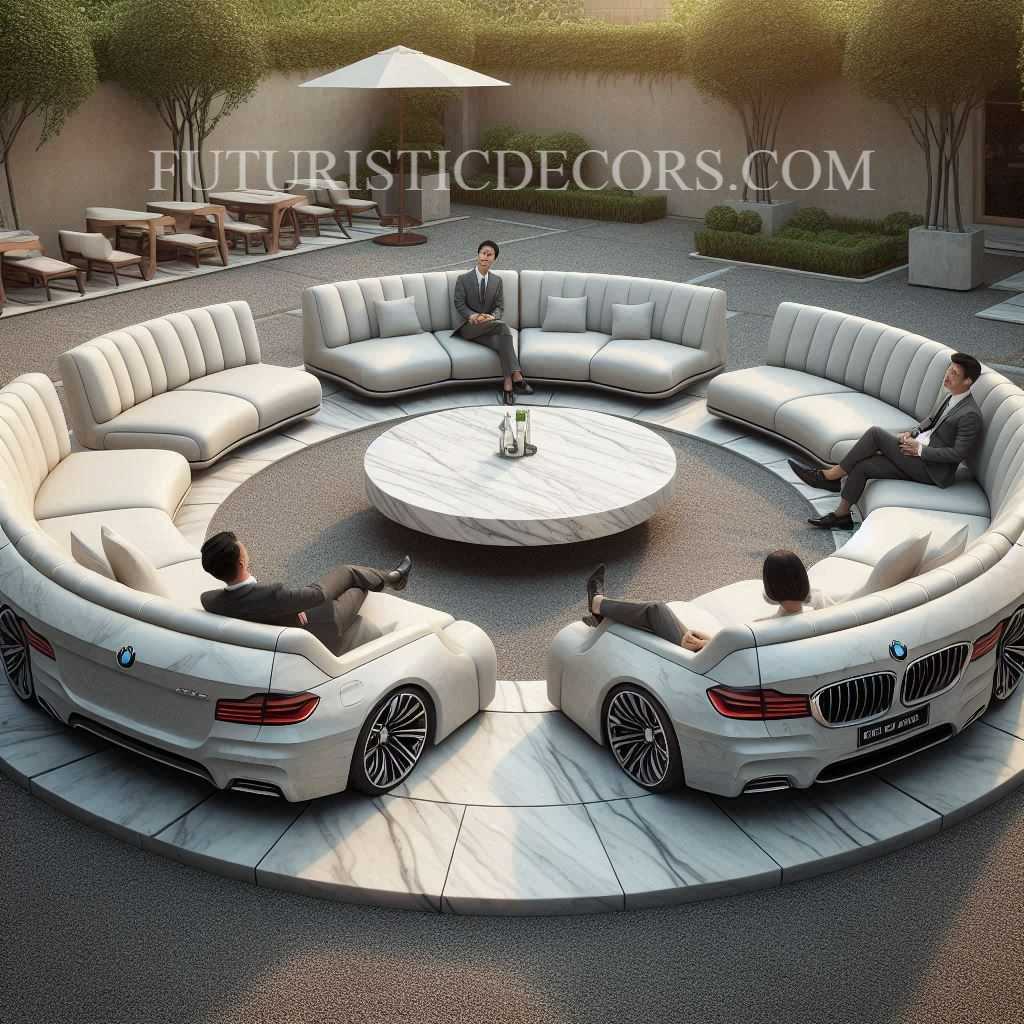 BMW Shaped Patio Sets