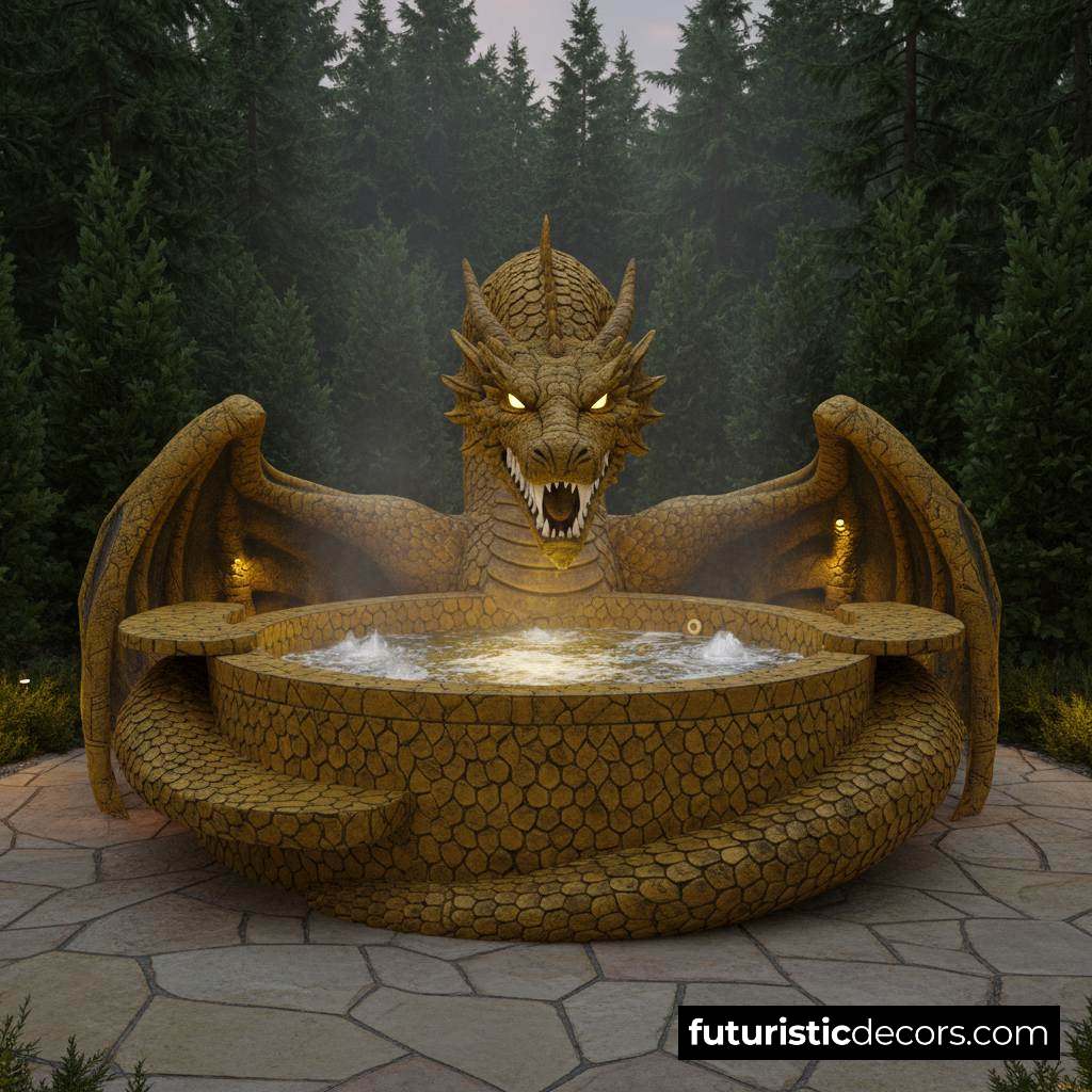 Dragon Shaped Hot Tub