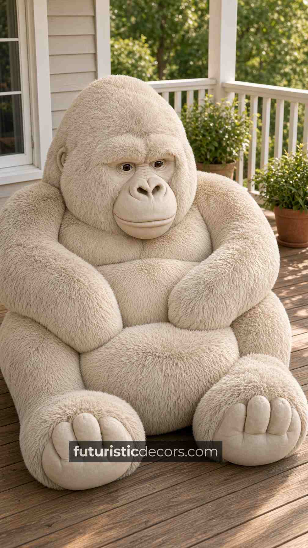 giant gorilla-shaped sofa