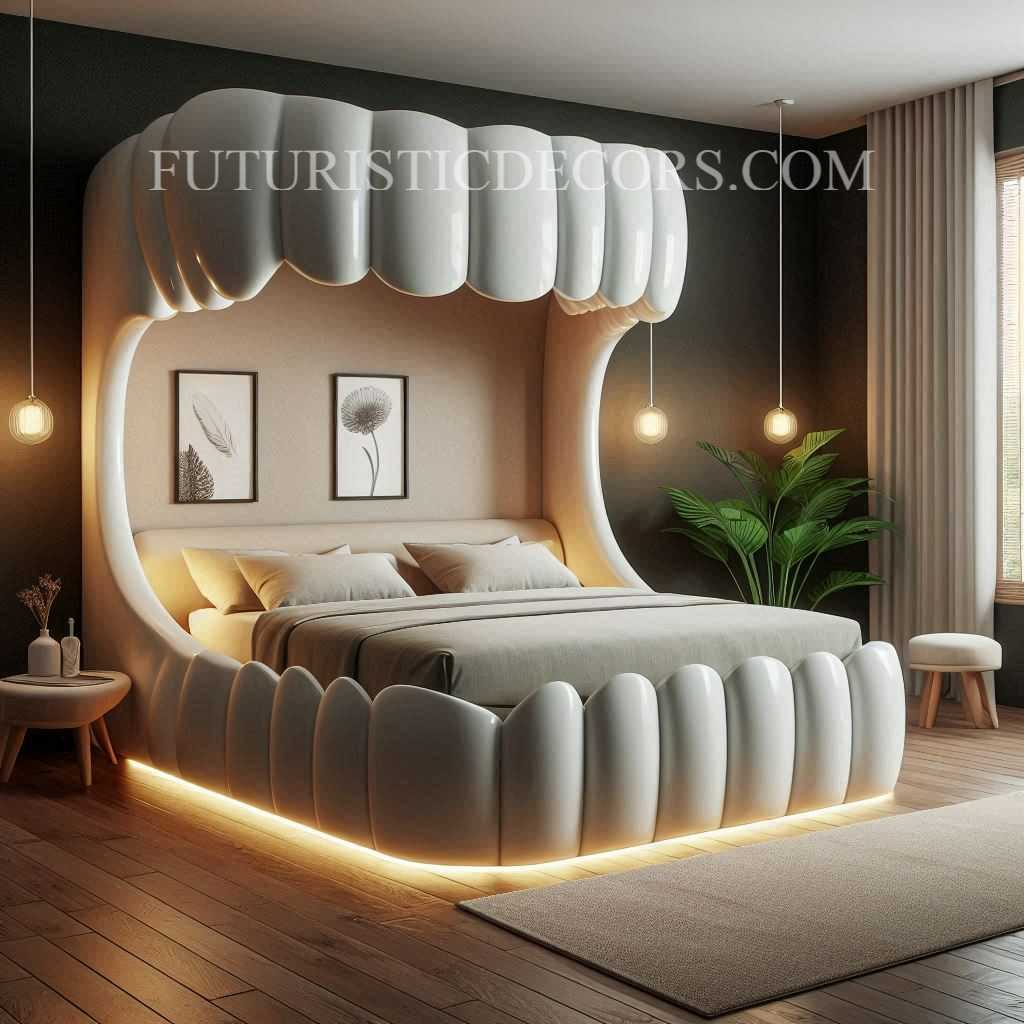 Jaw Shaped Bed