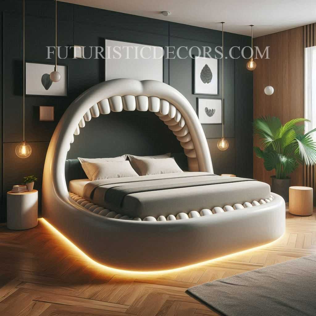 Jaw Shaped Bed