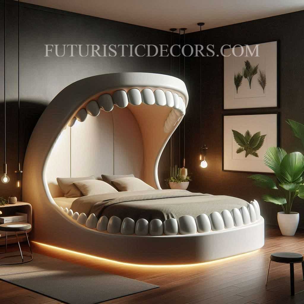 Jaw Shaped Bed