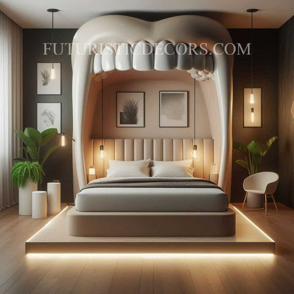 Jaw Shaped Bed