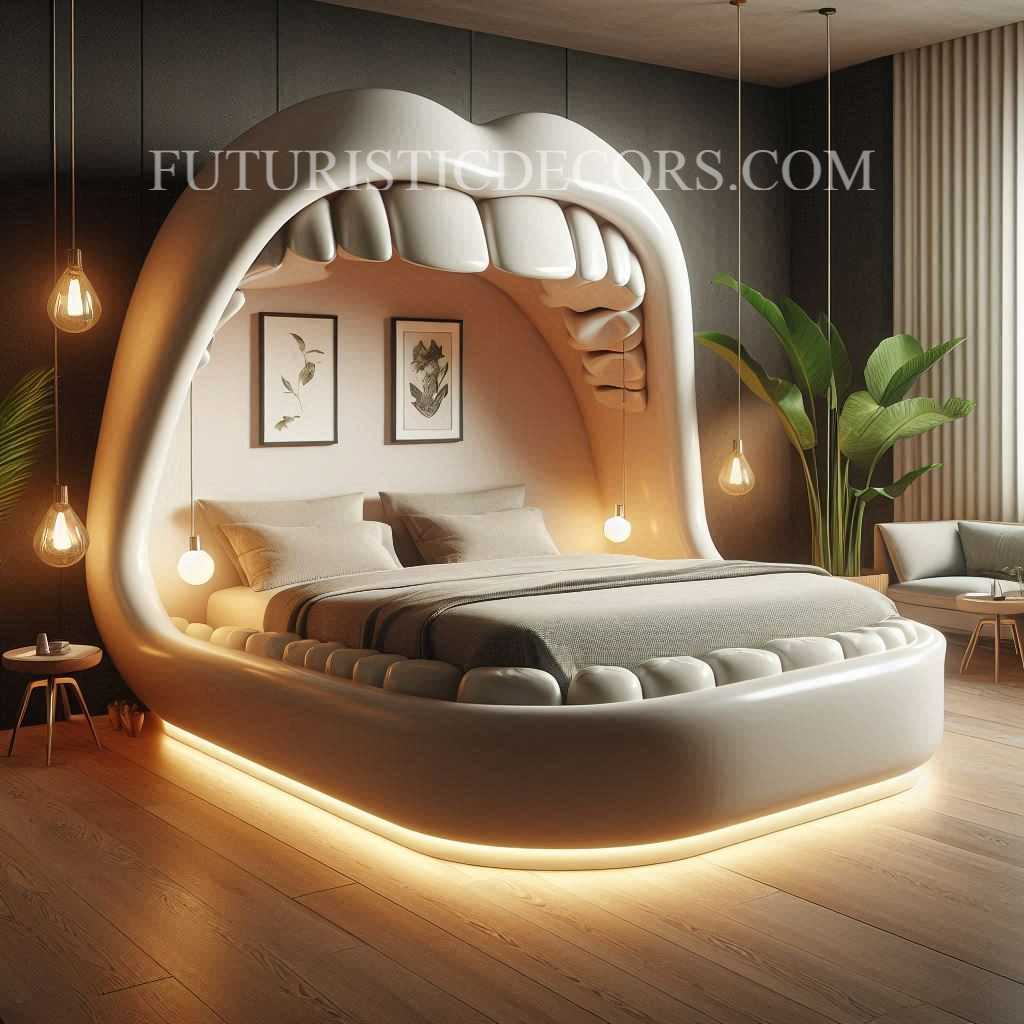 Jaw Shaped Bed