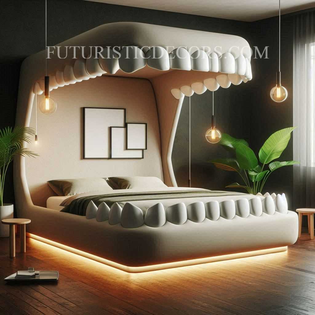 Jaw Shaped Bed