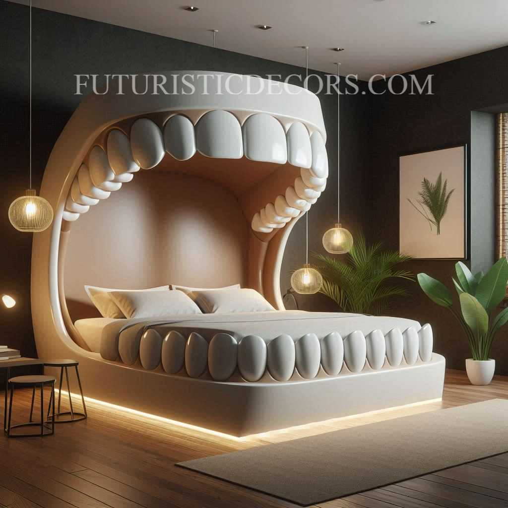 Jaw Shaped Bed