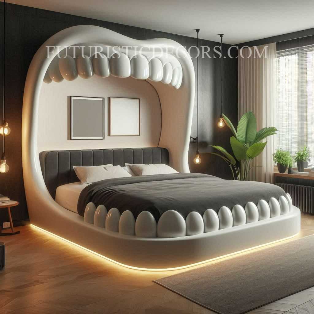 Jaw Shaped Bed