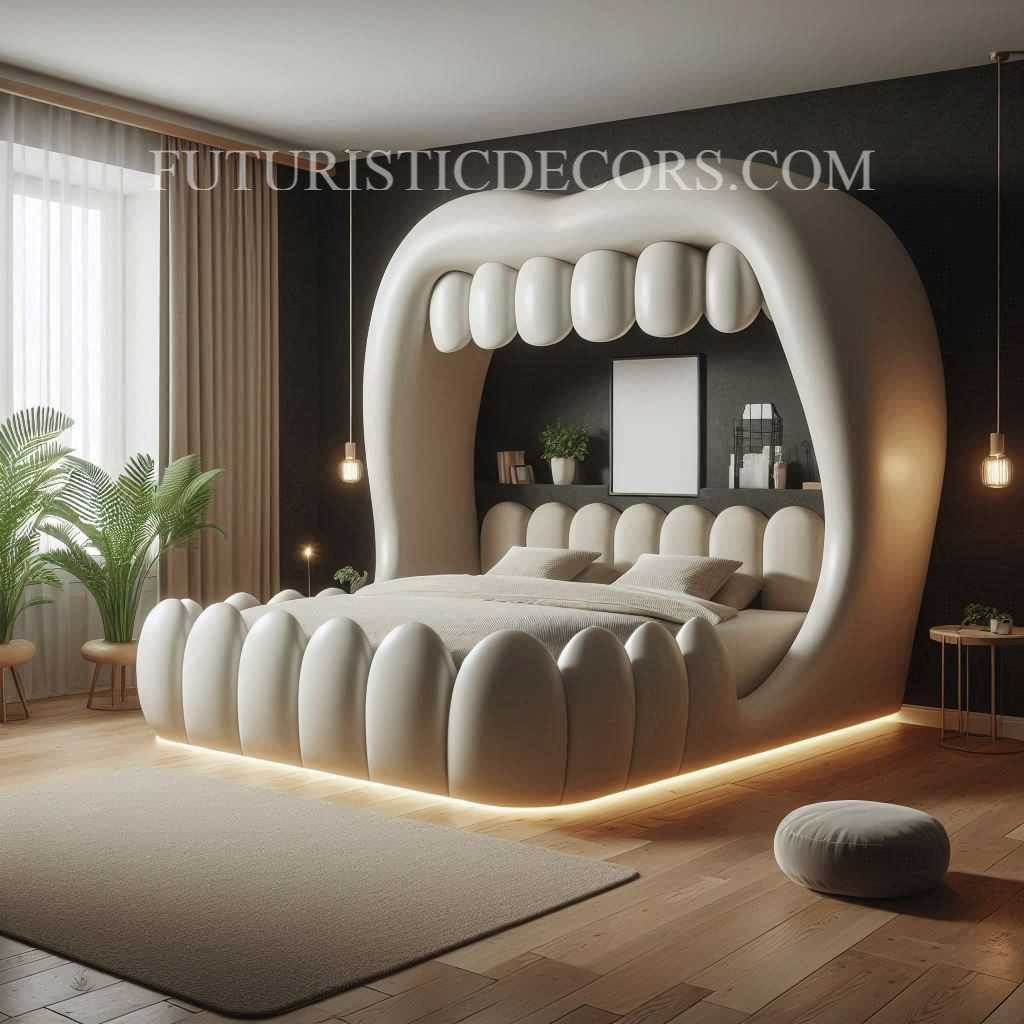 Jaw Shaped Bed