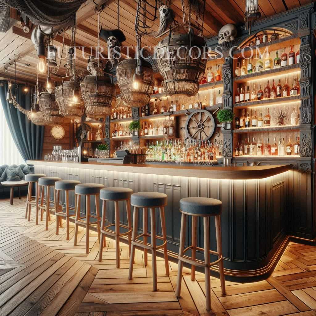 Pirate Ship Home Bars: One Of The Most Beautifully Designed Bars Of 2024