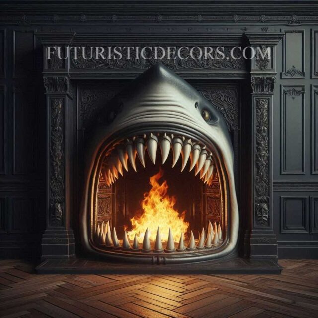 Shark Shaped Fireplace