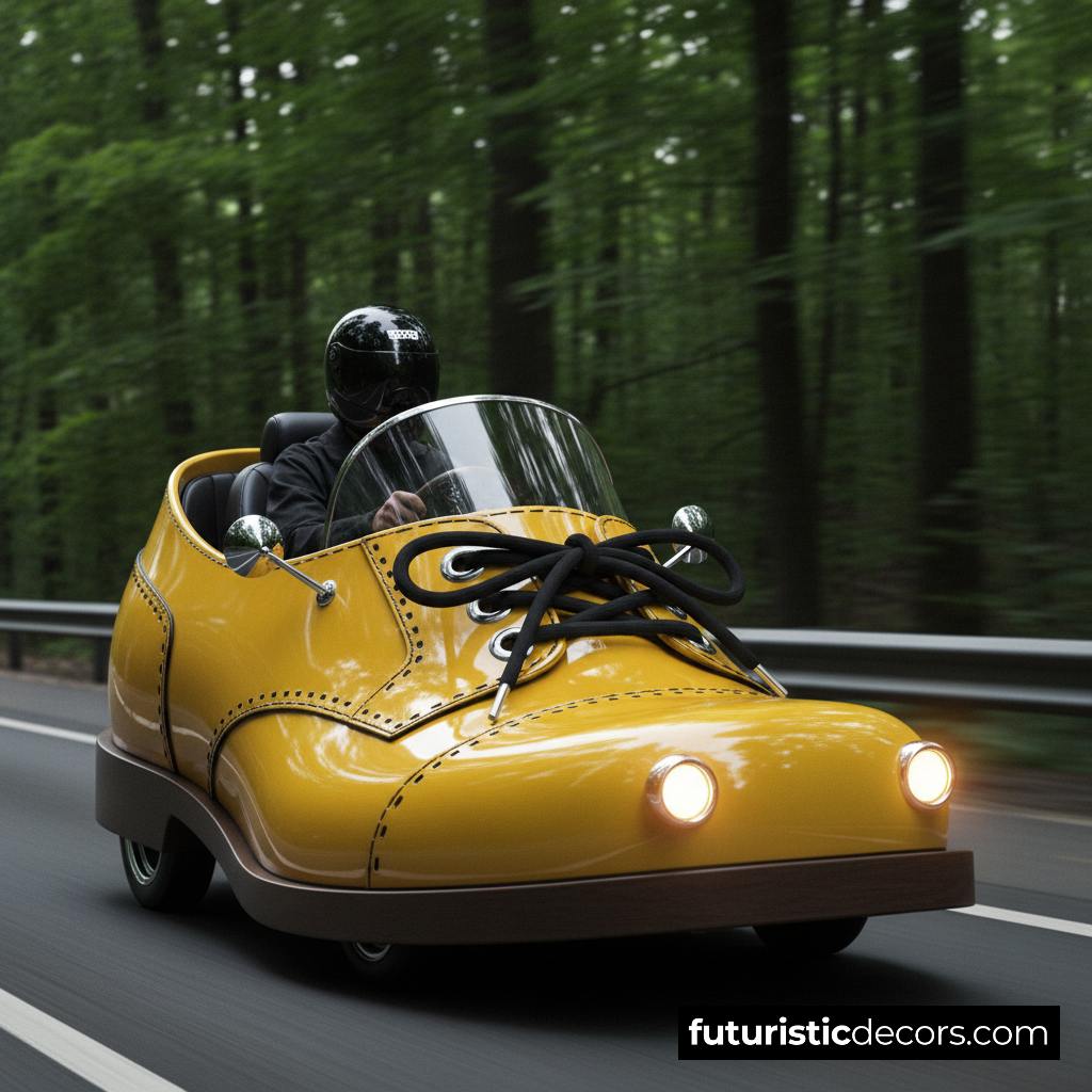 Leather Shoe Shaped Car