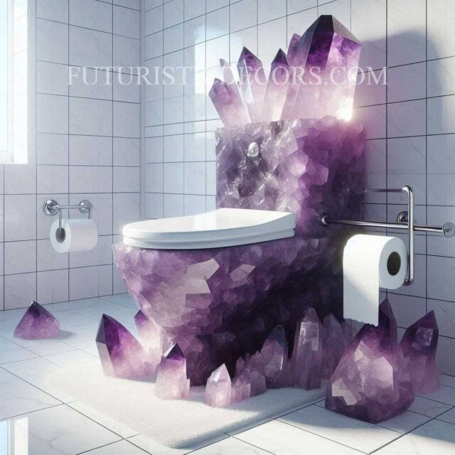 Amethyst Crystal Toilets