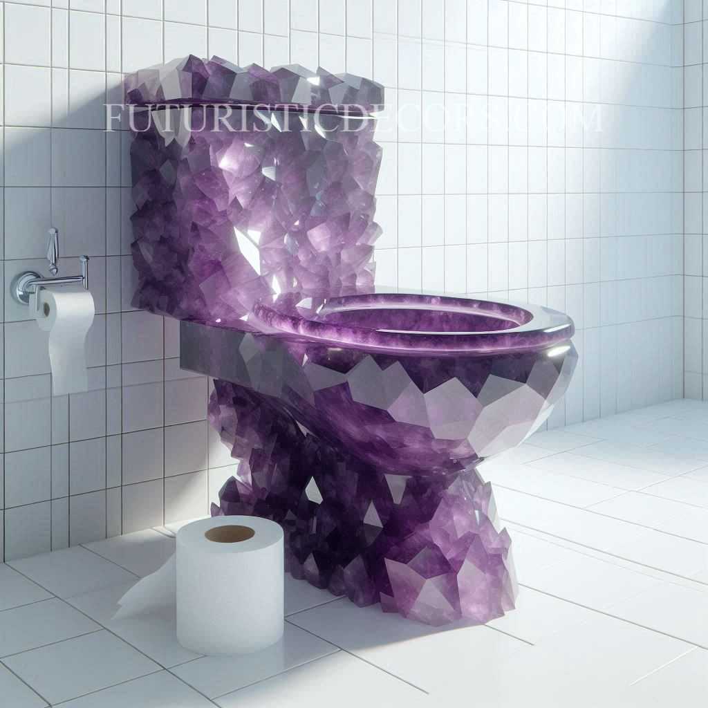 Amethyst Crystal Toilets