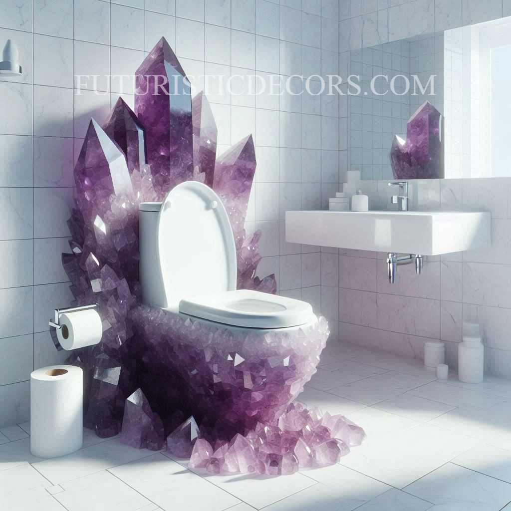 Amethyst Crystal Toilets