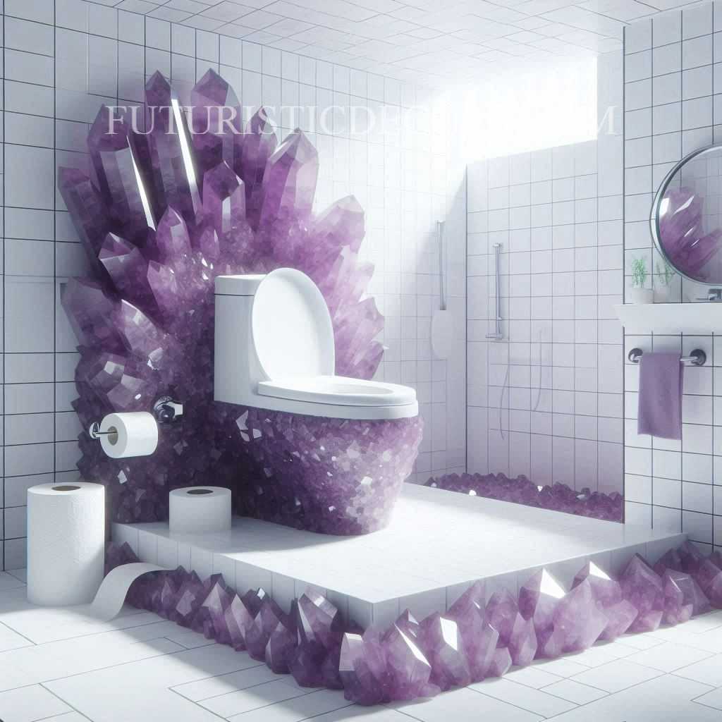 Amethyst Crystal Toilets