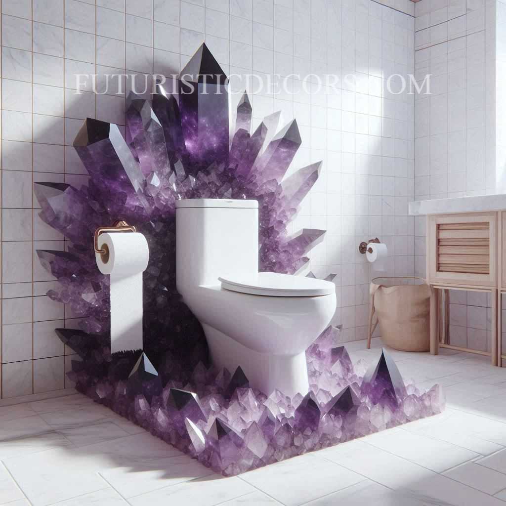 Amethyst Crystal Toilets