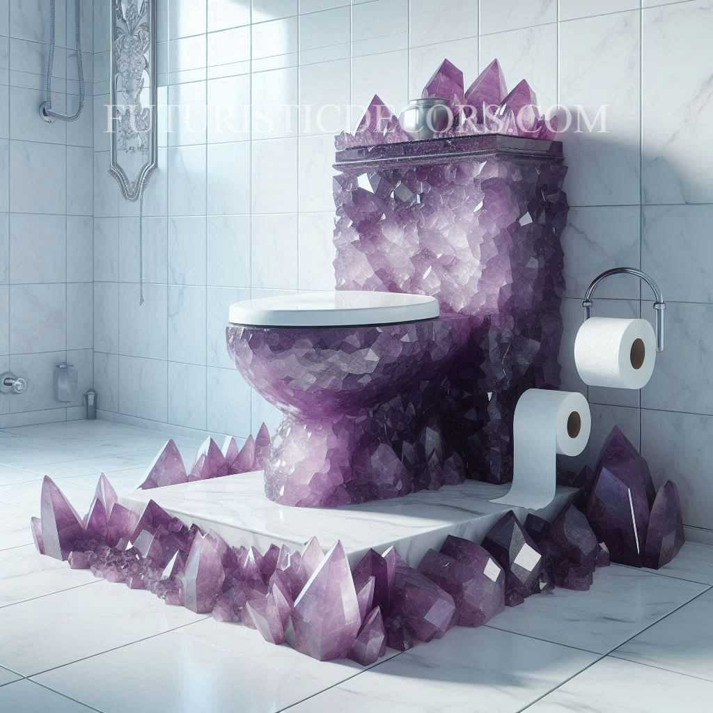 Amethyst Crystal Toilets