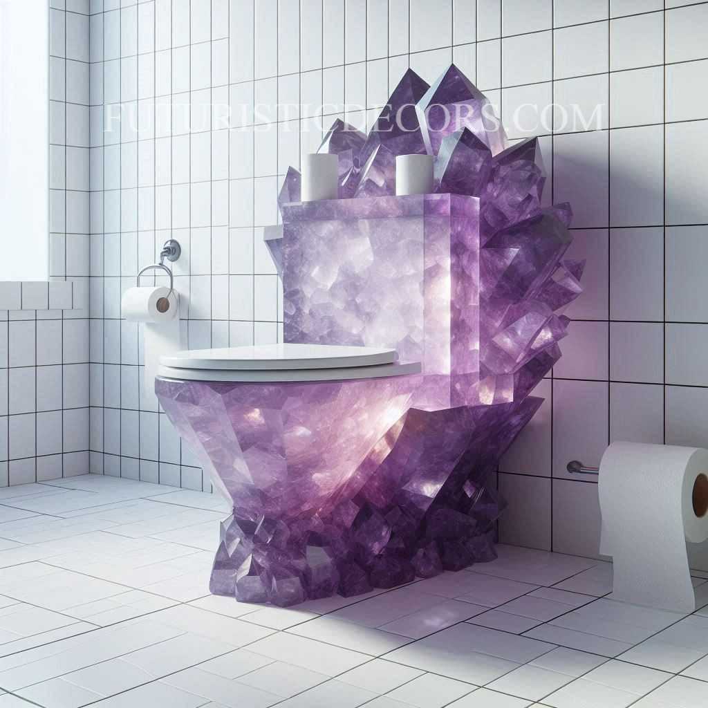 Amethyst Crystal Toilets