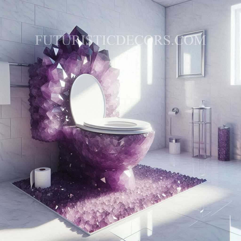 Amethyst Crystal Toilets