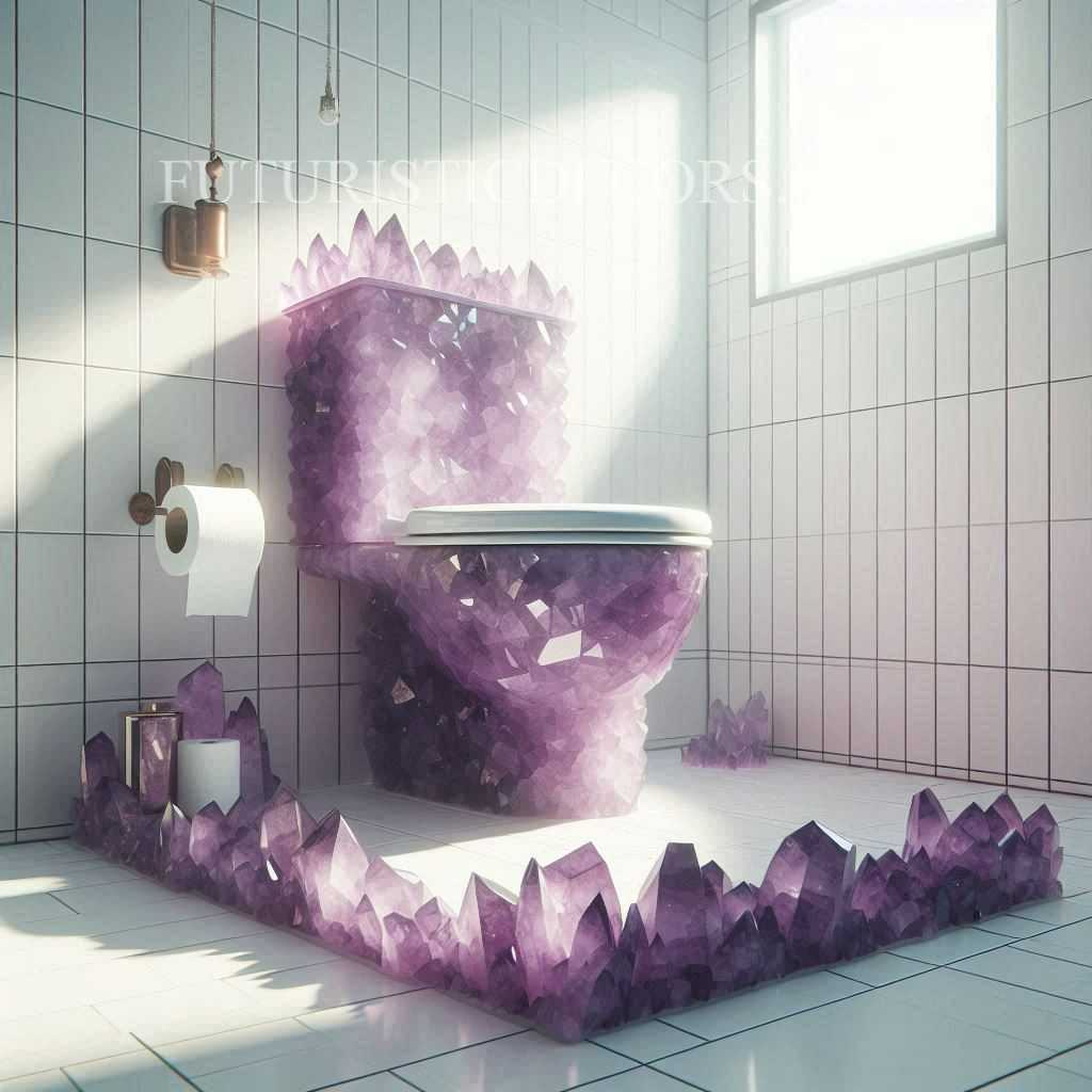 Amethyst Crystal Toilets