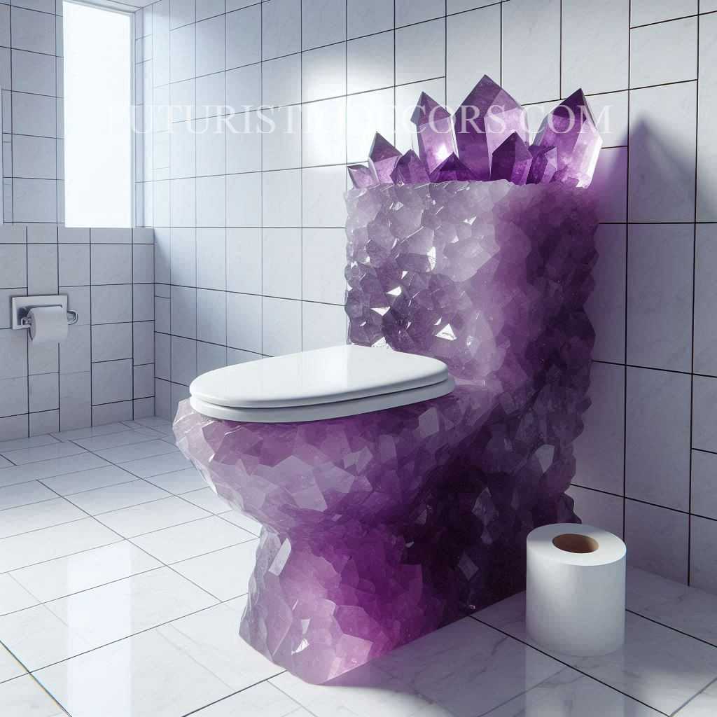 Amethyst Crystal Toilets