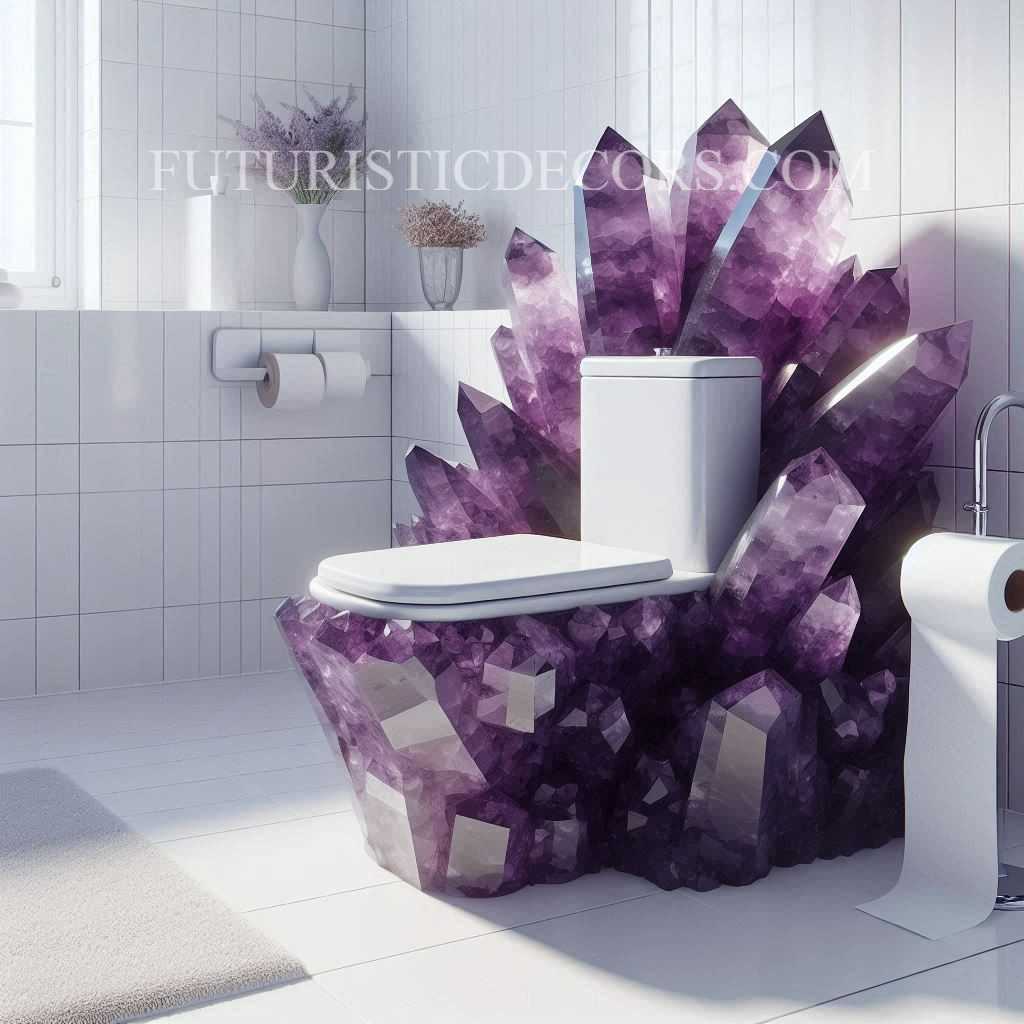 Amethyst Crystal Toilets