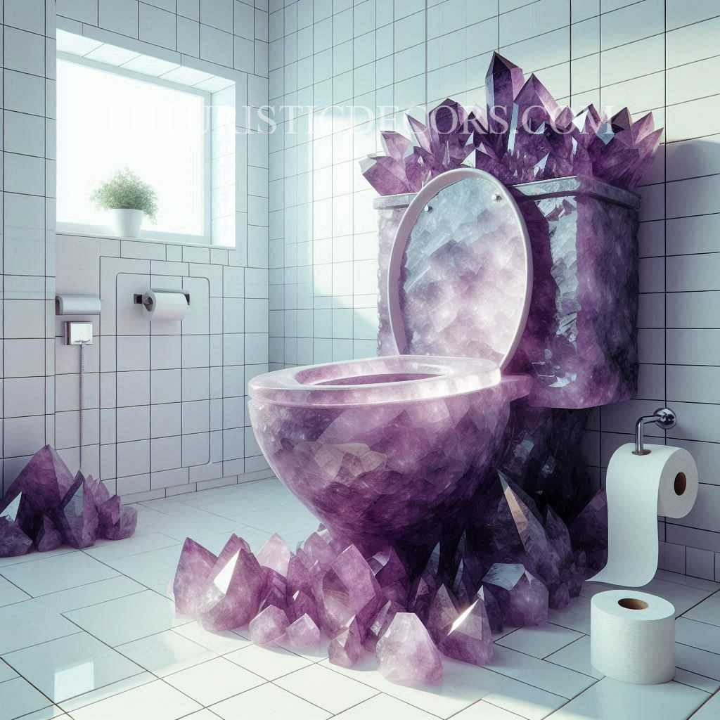 Amethyst Crystal Toilets