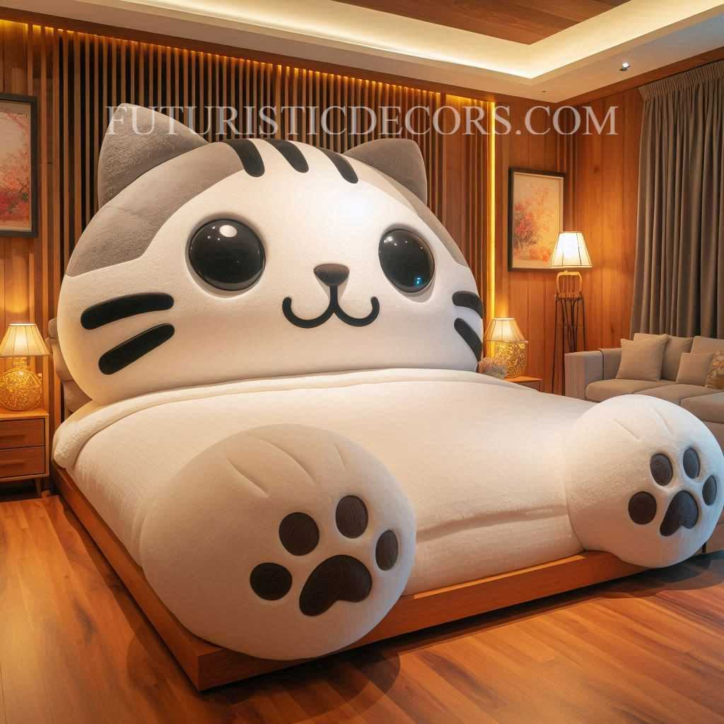 Cat Shaped Beds