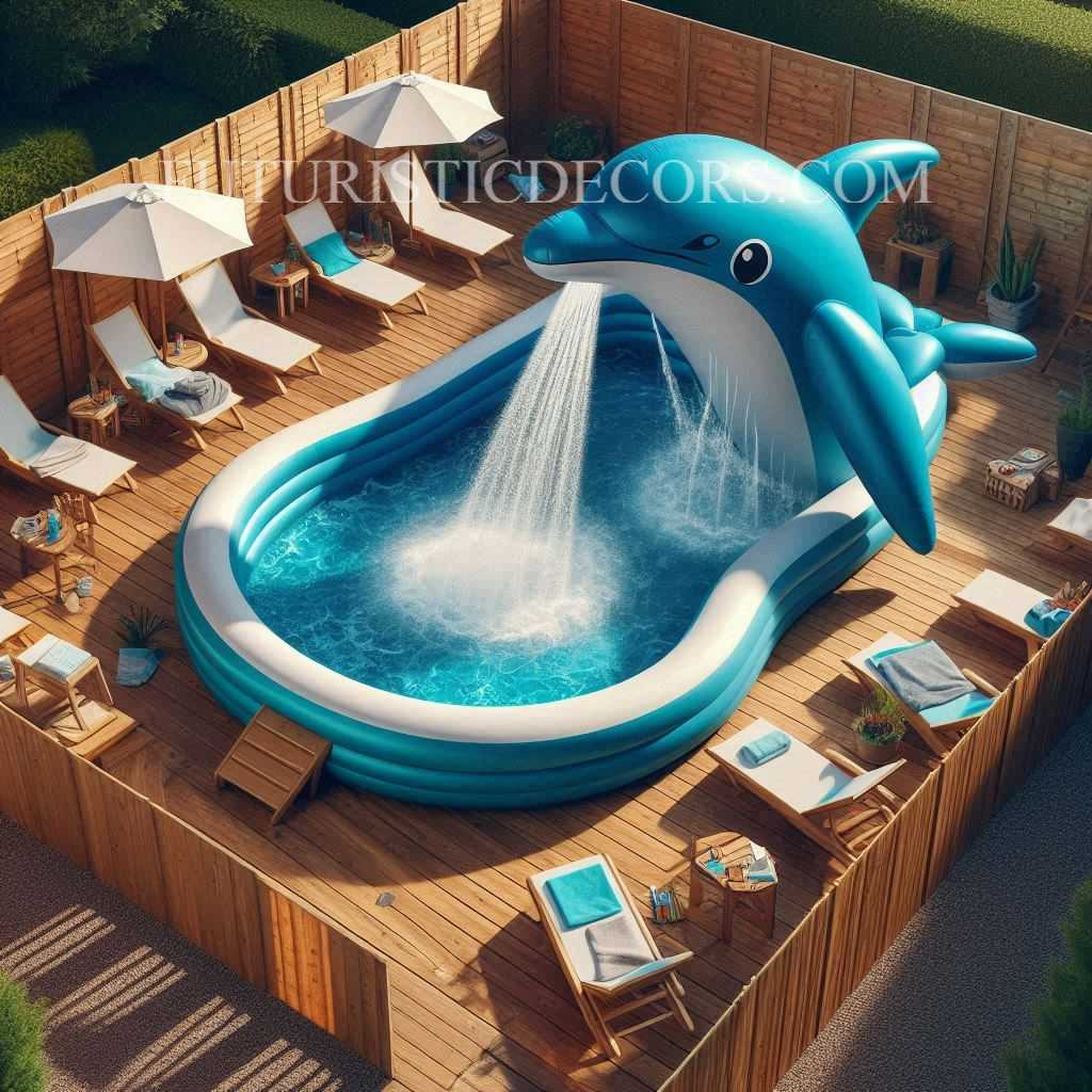 Dolphin Inflatable Shower Pools