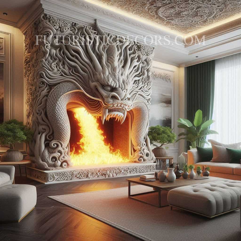 Dragon Fireplace