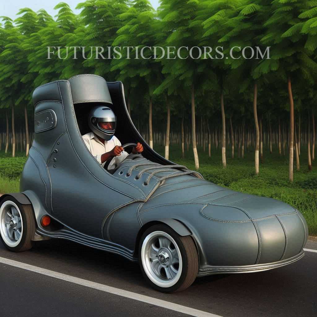 Giant Electric Shoe Shaped Car Discover The Innovation Of Leather Shoe Shaped Electric Cars