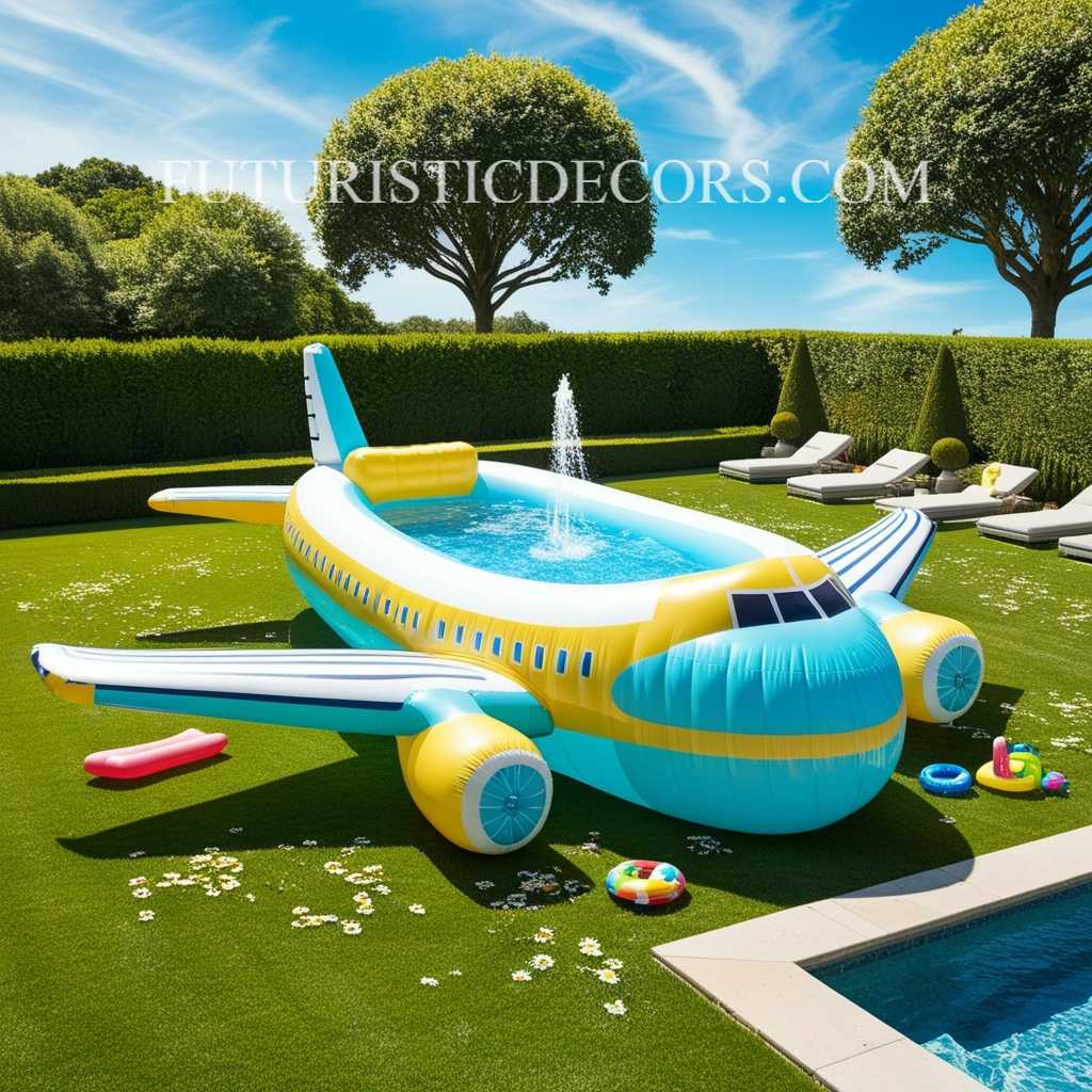 Inflatable Airplane Pools